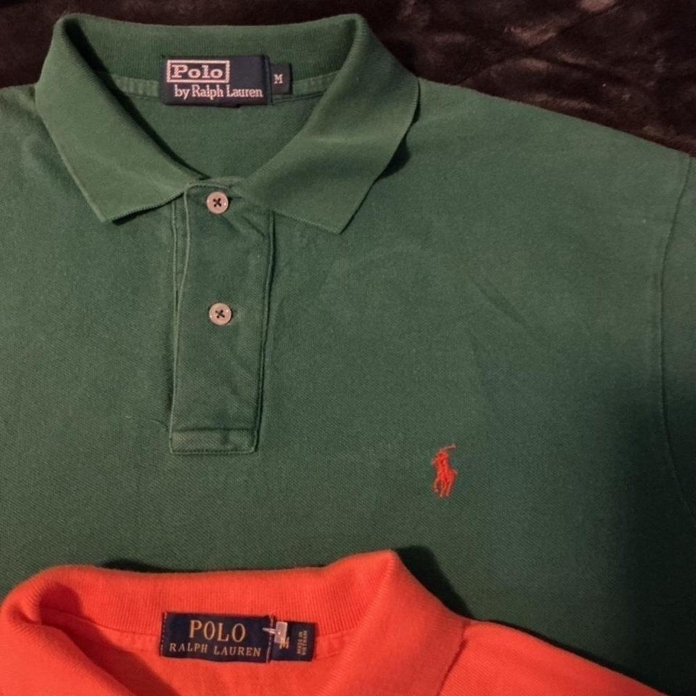 Bundle pack! 2 Polo Ralph Lauren Polo Shirts Men's Medium - Picture 3 of 8